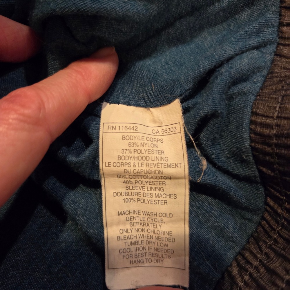 Zine‎ Women's Charcoal Heathered Lightweight Hooded Windbreaker Jacket XS - Picture 3 of 8